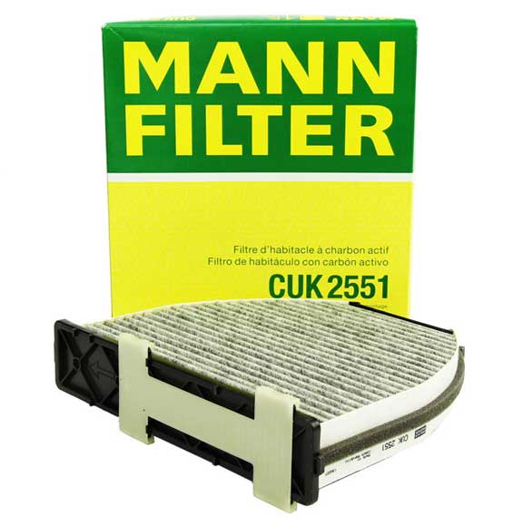 MANN-FILTER (MAN # ­CUK2550 / ­CUK2551) Activated Carbon Filter For Mercedes Benz 2128300318