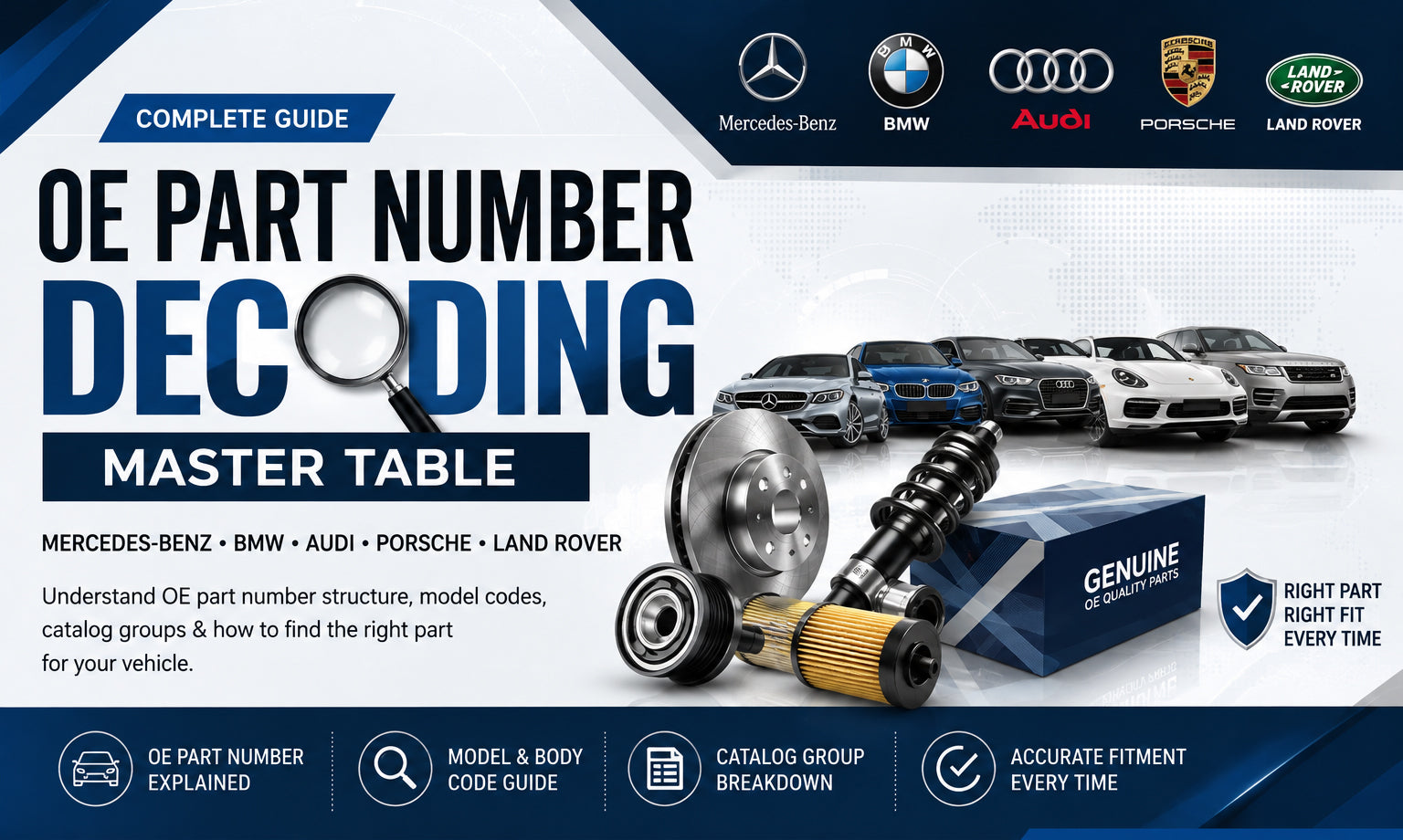 OE Part Number Decoding Master Guide: How to Read European Car Parts Numbers