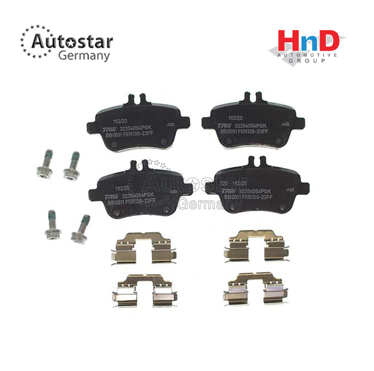 Autostar Germany (AST-)  Brake pad set prepared for wear indicator For MERCEDES-BENZ W246, W242 0004200705