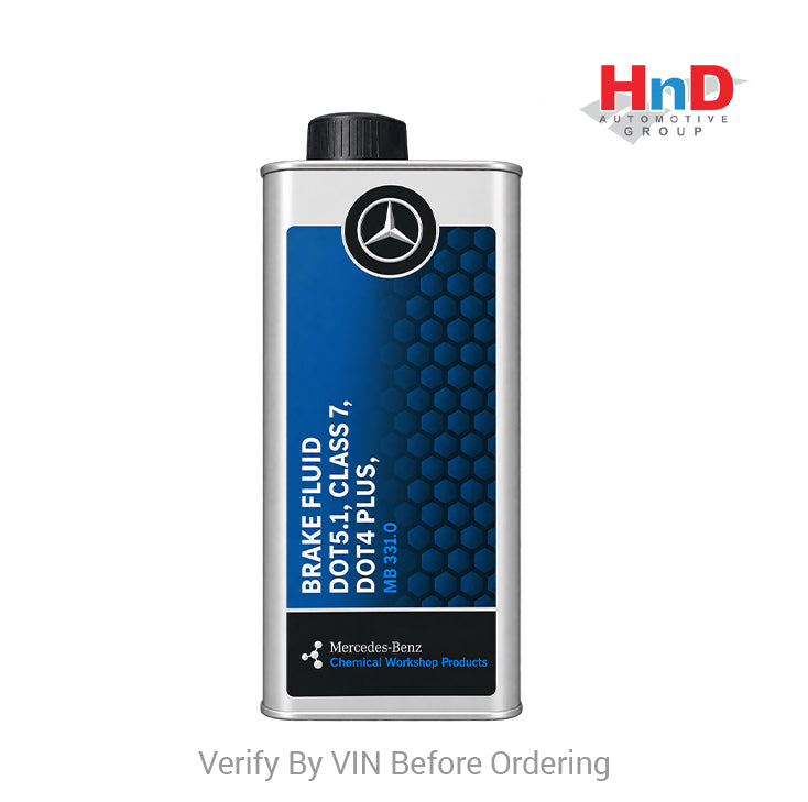 Mercedes Benz Genuine BRAKE FLUID,DOT4 Plus 1LTR, MB331.0 000989560509