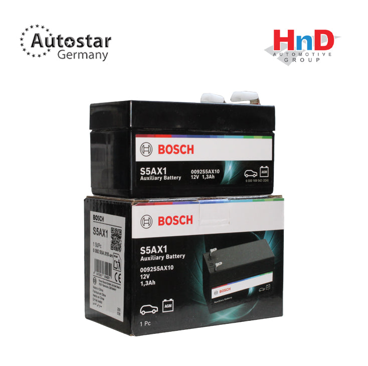 BOSCH 0092S5AX10 12V 1.3Ah Lead Acid Battery N000000004039