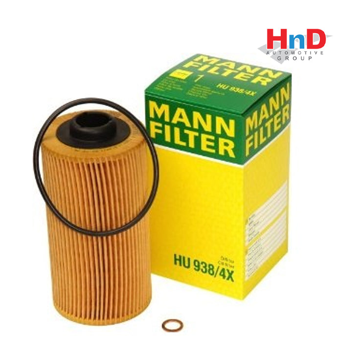 MANN-FILTER (MAN # HU938/4X) Oil Filter For BMW 7 (E32) 11427510717