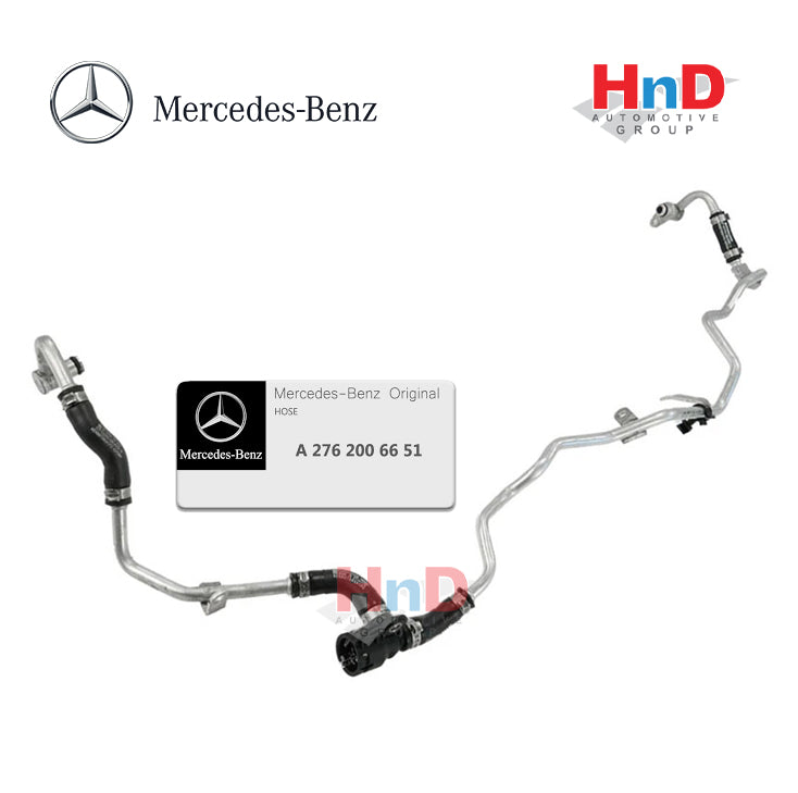 Mercedes Benz Genuine Turbocharger Coolant Return Hose 2762006651