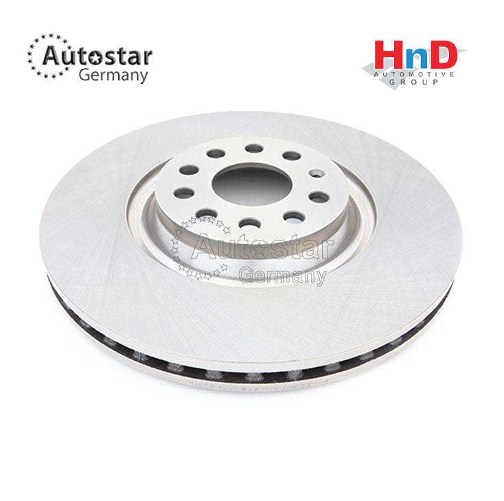 Autostar Germany (AST-) Brake disc Front Axle, Vented, without bolts For Volkswagen Passat CC 357 362 365 5Q0615301G