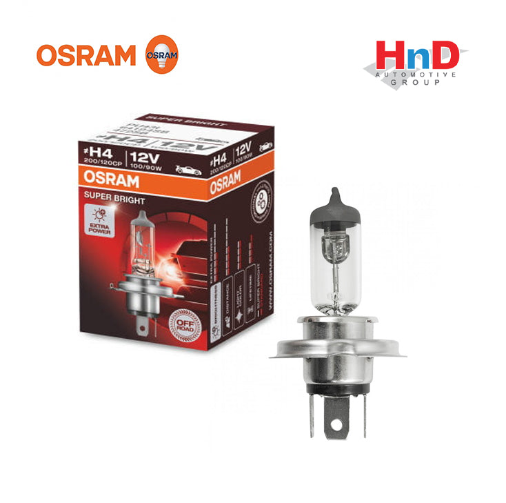 OSRAM 64194 Bulb, spotlight H4 12V 100/90W BASE PU43t SUPER BRIGHT