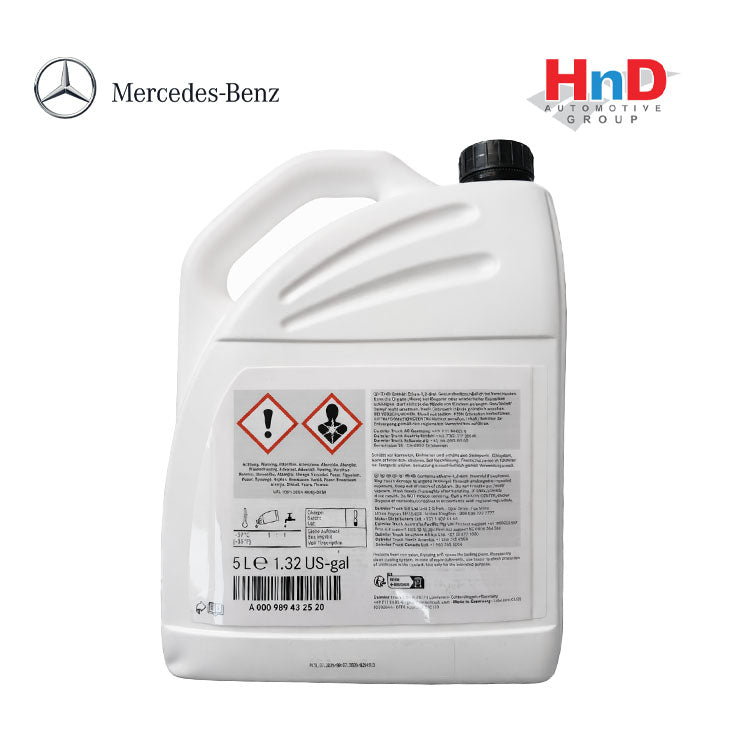 Mercedes-Benz Genuine Antifreeze Coolant 5 Litres 000989432520