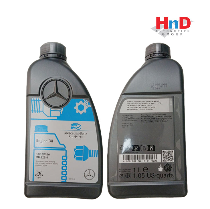 MERCEDES-BENZ ENGINE OIL 5W40 229.5 000989681011FSEW
