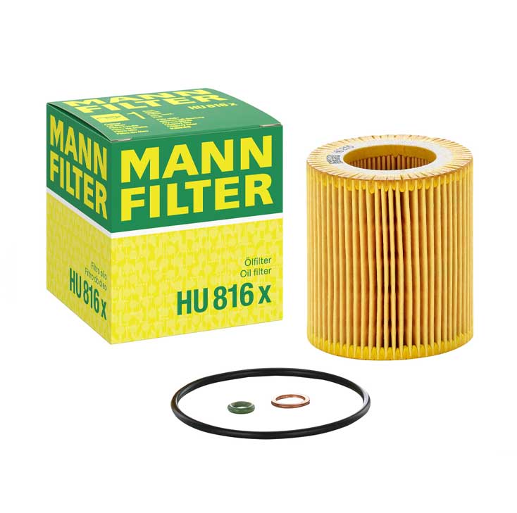 MANN-FILTER (MAN # HU816X) OIL FILTER  For BMW 7 (E65, E66, E67) X6 (E71, E72) X5 (F15, F85) X6 (F16, F86) 11427566327