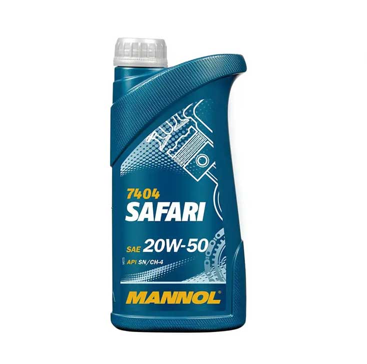 MANNOL (MNL # 7404) Safari 20W50 Mineral Engine Oil 1L