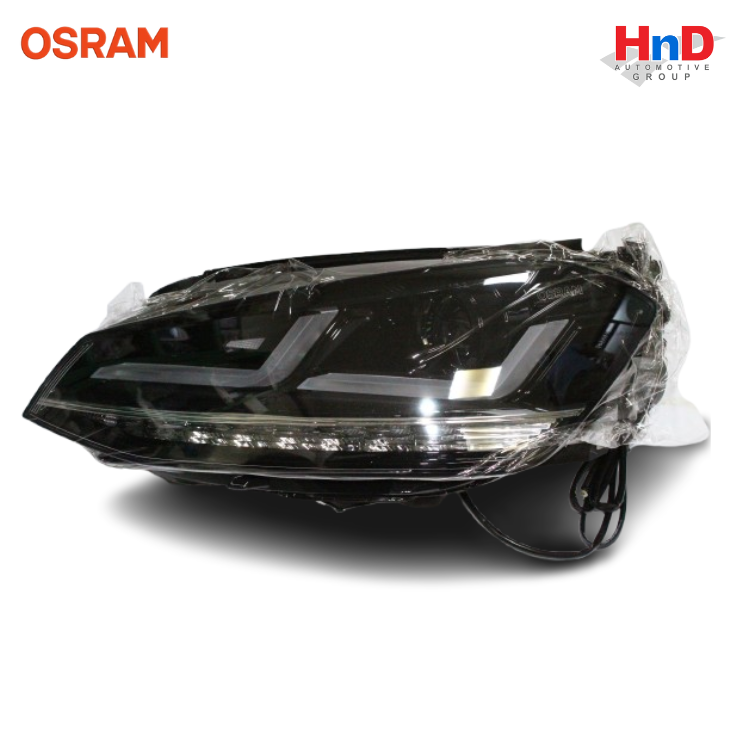 OSRAM HEADLIGHT LEFT HALOGEN WITH CONTROL UNIT FOR VW GOLF 7 MODELS (2012 – 2016) LEDHL103-BK