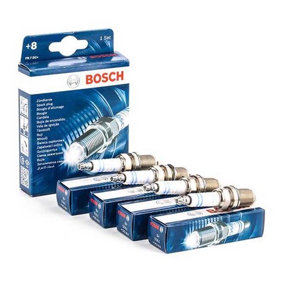 Bosch SPARK PLUG ­FR7DC+ ­S8-4 (0 242 235 912) SET/4PCS For Mercedes Benz 0242235912
