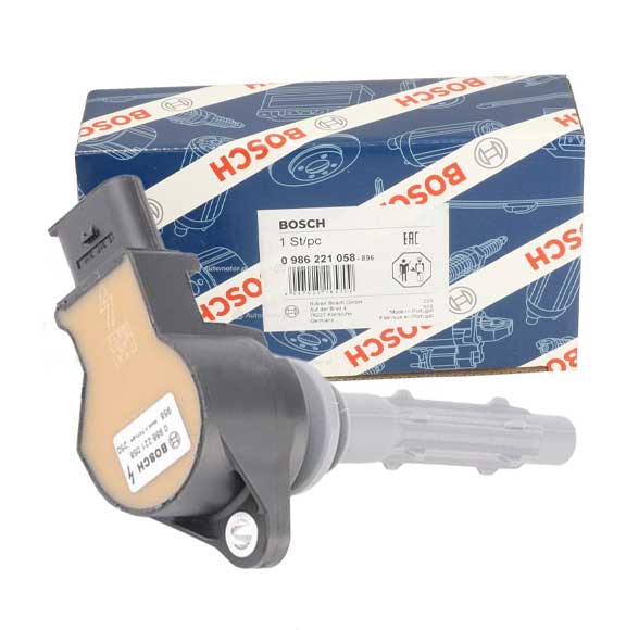 Bosch Ignition Coil (272 906 0060) For Mercedes Benz 0986221058