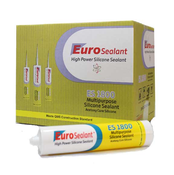 Euro Sealant Multipurpose Silicon Sealant, Acetoxy Cure Silicone ES 1800