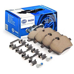 Hella Pagid (HELLA # 8DB355012341) FRONT DISC BRAKE PAD SET For BMW 34119808705