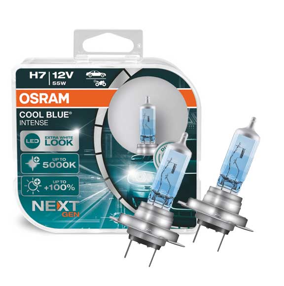 OSRAM COOL BLUE INTENSE H7 Halogen Headlamp 64210CBN-HCB 12V, 55W (SET –  HnD Automotive Parts