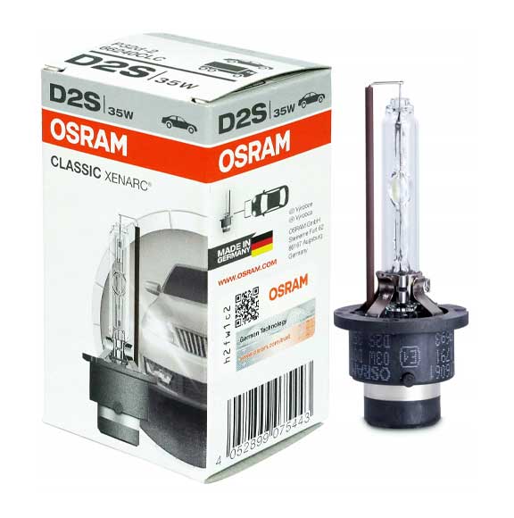 Osram Original XENARC HID Bulb D2S Gas discharge tube, (85V, 35W), PK32D-2 10X1 66240