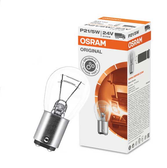 OSRAM ORIGINAL Indicator Bulb P21/5W, (24V, 21/5W), BAY15d 7537 – HnD  Automotive Parts