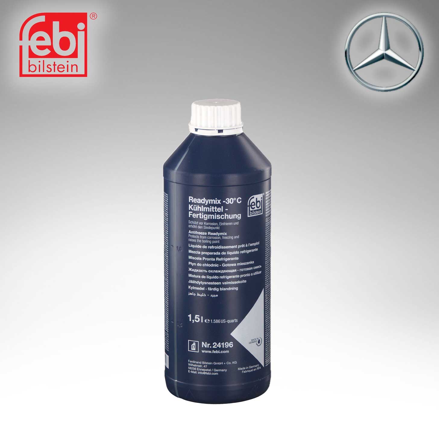 Aceite Motor Mercedes-Benz 5W-40, 1L - A0009898201 01 - Pro Detailing