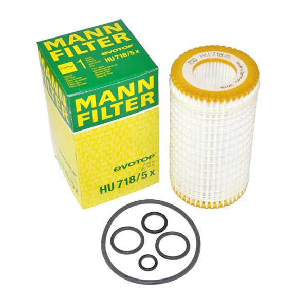MANN-FILTER (MAN # HU718/5x) OIL FILTER HU718/4x For Mercedes Benz 0001802609