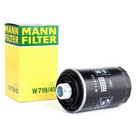 MANN-FILTER (MAN # W719/45) Oil Filter For Audi 06J115403C