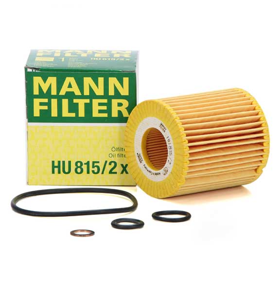 MANN-FILTER (MAN # HU815/2x) Oil Filter For BMW E81 E90 11427508969