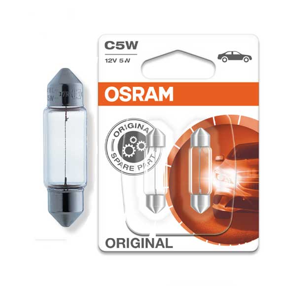 OSRAM Original BULB ­C5W 12V 5W 35 mm Licence Plate Light 6418