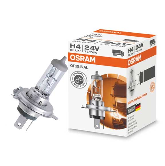OSRAM ORIGINAL BULB H4 Halogen 24V 75/70W Spotlight 64196 – HnD ...