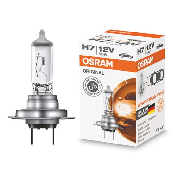 OSRAM Original BULB H7 12V 55W 3200K Halogen Spotlight 64210 – HnD  Automotive Parts