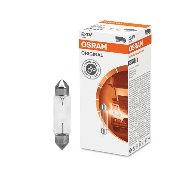 OSRAM ORIGINAL BULB Interior light 24V 10W Socket Bulb 6429