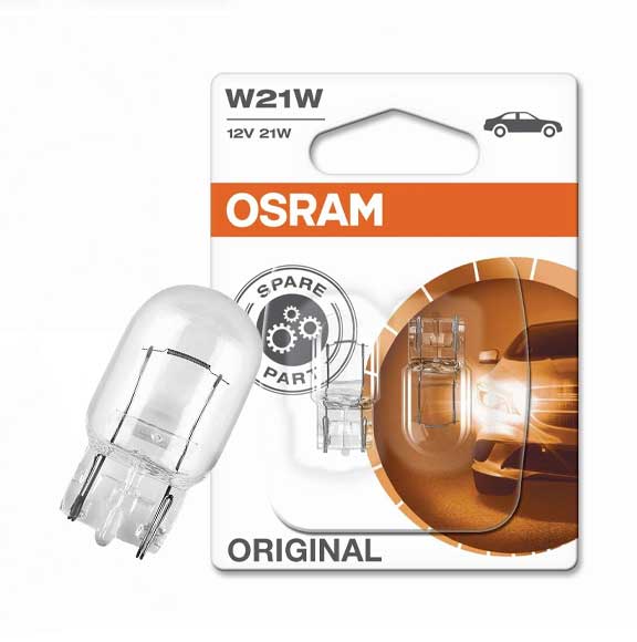 OSRAM ORIGINAL BULB W21W, 12V 21W, Indicator 7505