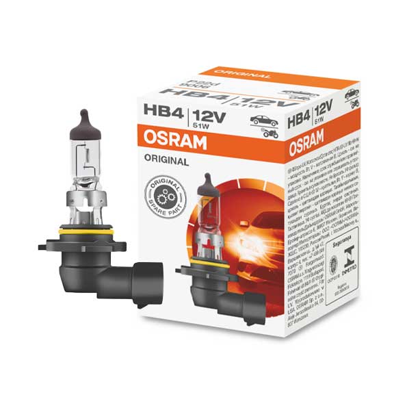 OSRAM ORIGINAL BULB HB4 Halogen, 12V 51W Spotlight 9006