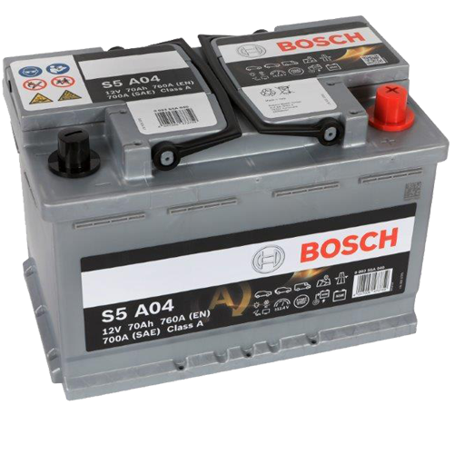 Bosch AGM Battery S5 A04 12V 70Ah 760A (EN) 700A (SAE) Class A 0092S5A040